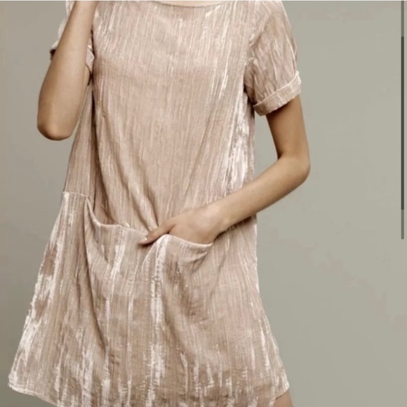 Anthropologie Floreat Crushed Velvet Dress - Picture 3 of 10